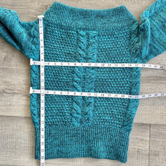 Anthropologie Sleeping On Snow Off-The-Shoulder Cable Knit Sweater (size XS) - Picture 9 of 15